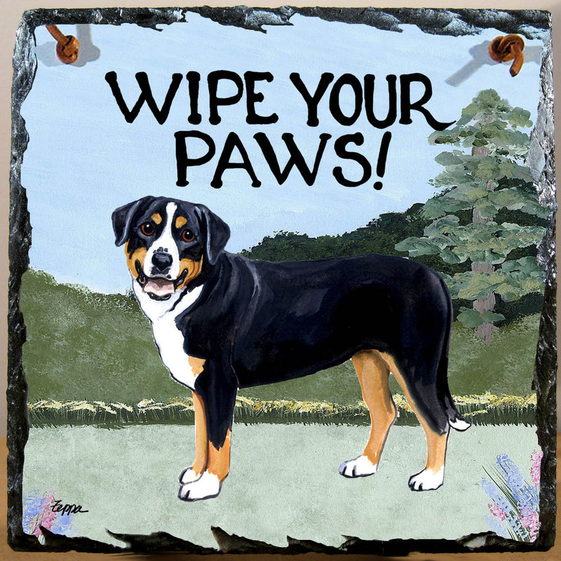 Greater Swiss Mountain Dog Slate Sign
