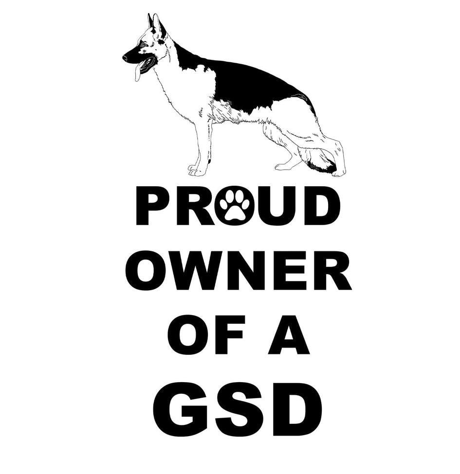 German Shepherd Dog Proud Owner - Adult Unisex Hoodie Sweatshirt