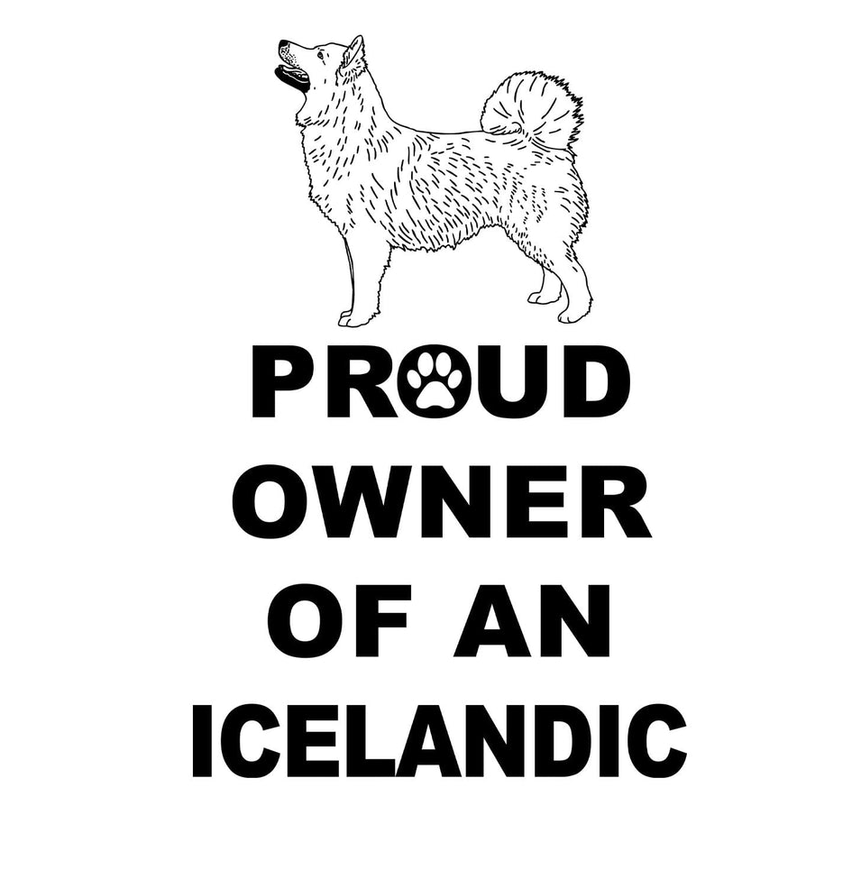 Icelandic Sheepdog Proud Owner - Adult Unisex Hoodie Sweatshirt