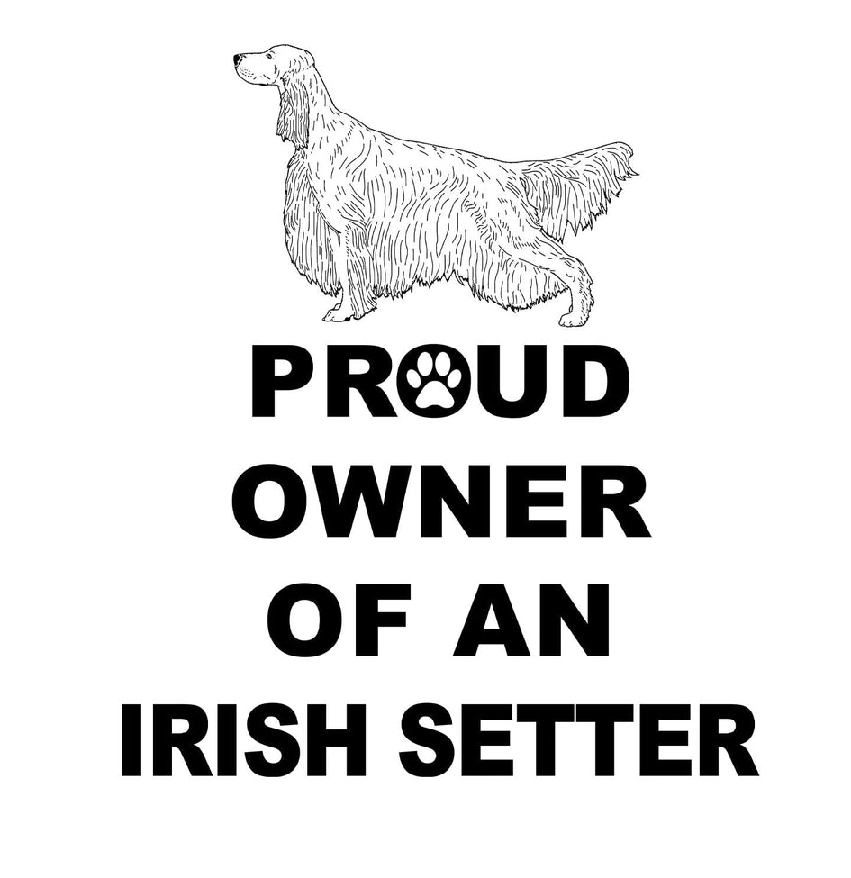 Irish Setter Proud Owner - Adult Unisex Hoodie Sweatshirt