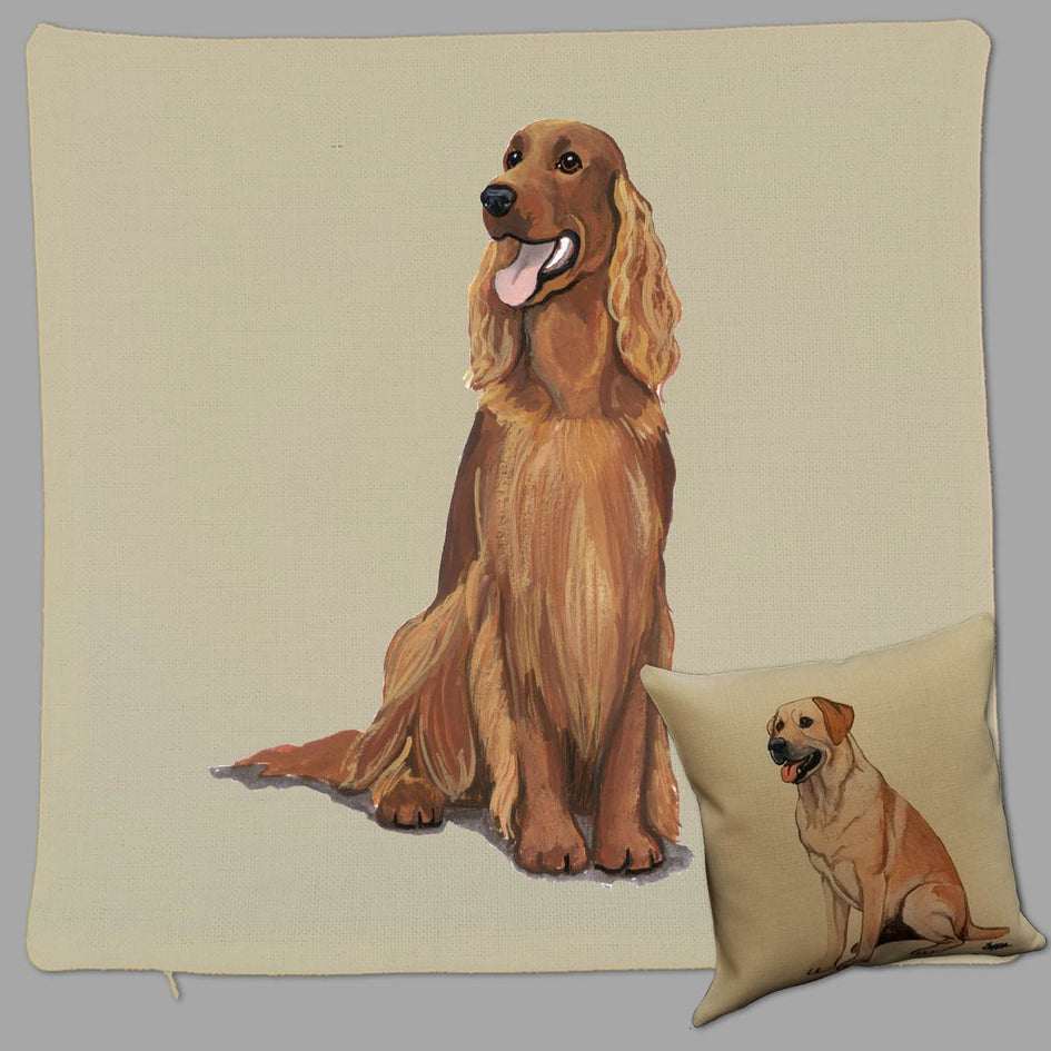 Irish Setter Pillow Cover
