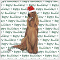 Irish Setter "Happy Howlidays" Coaster