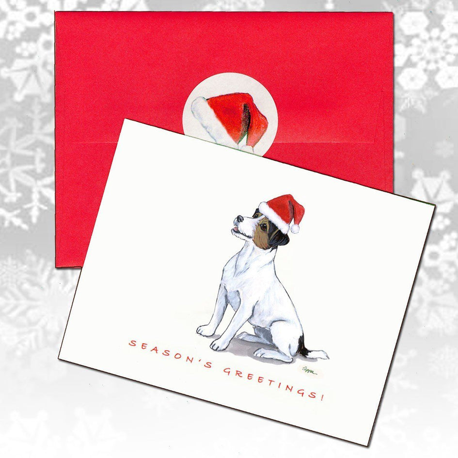 Russell Terrier, Tri Color Christmas Note Cards