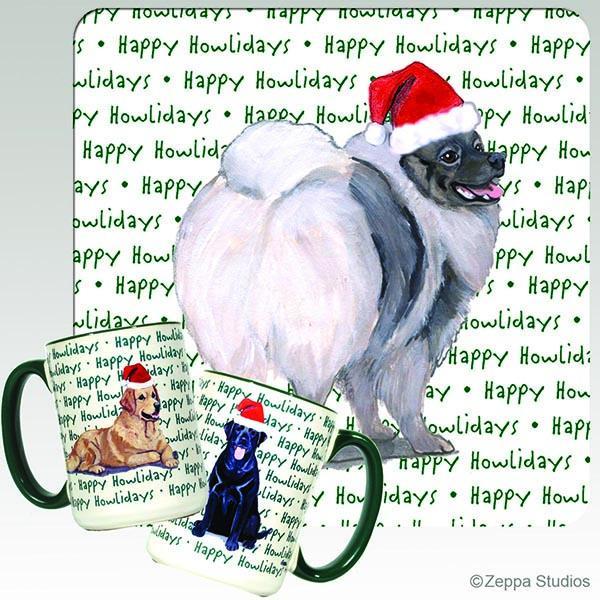 Keeshond Holiday Mug