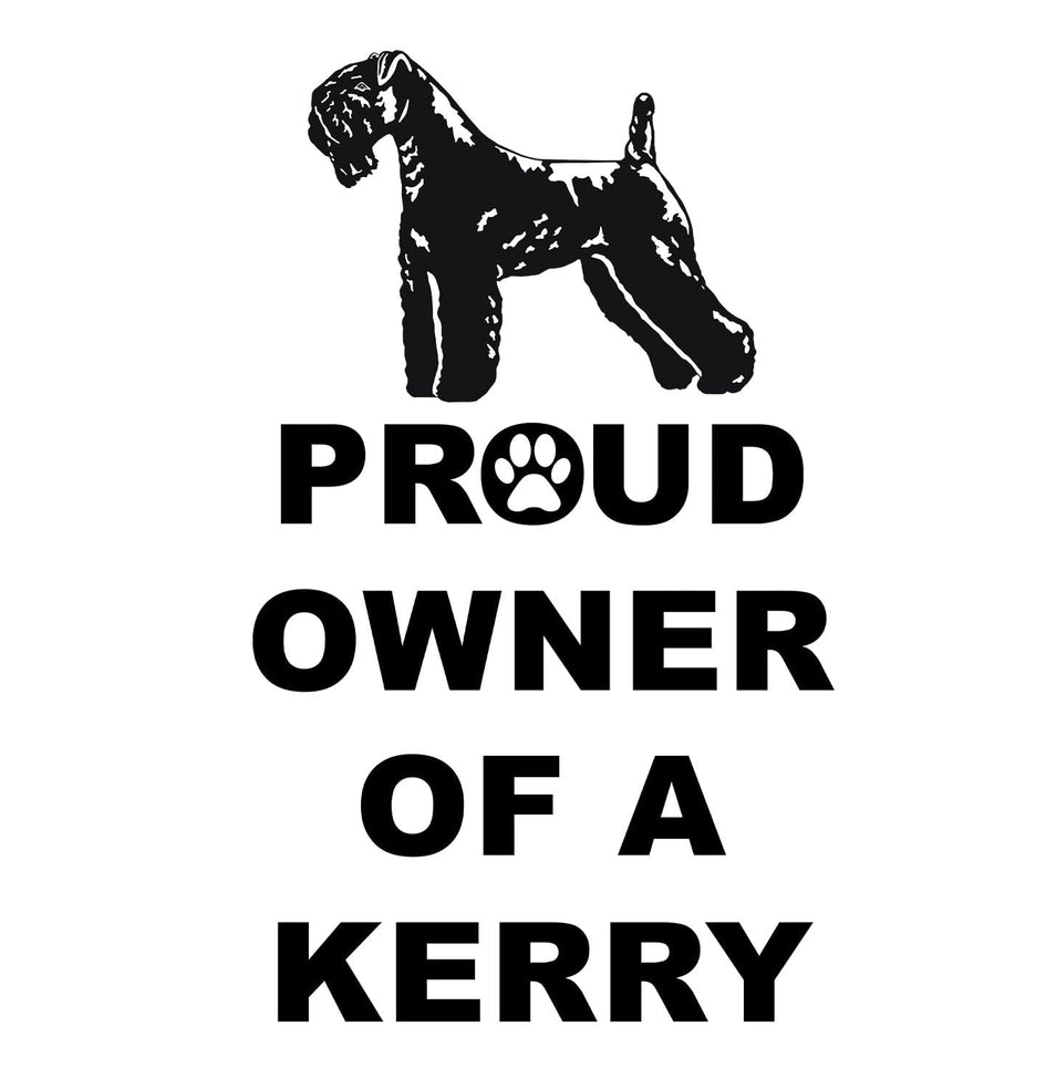 Kerry Blue Terrier Proud Owner - Adult Unisex Hoodie Sweatshirt