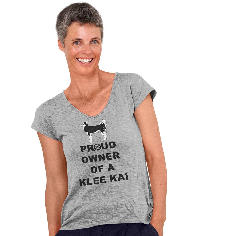 Alaskan Klee Kai Proud Owner - Women's V-Neck T-Shirt
