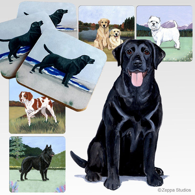Labrador Retriever Scenic Coaster Set