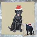 Labrador Retriever Santa Pillow Cover