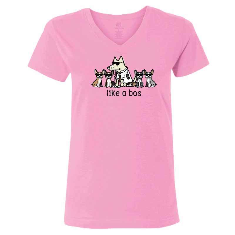 Like a Bos - Ladies T-Shirt V-Neck