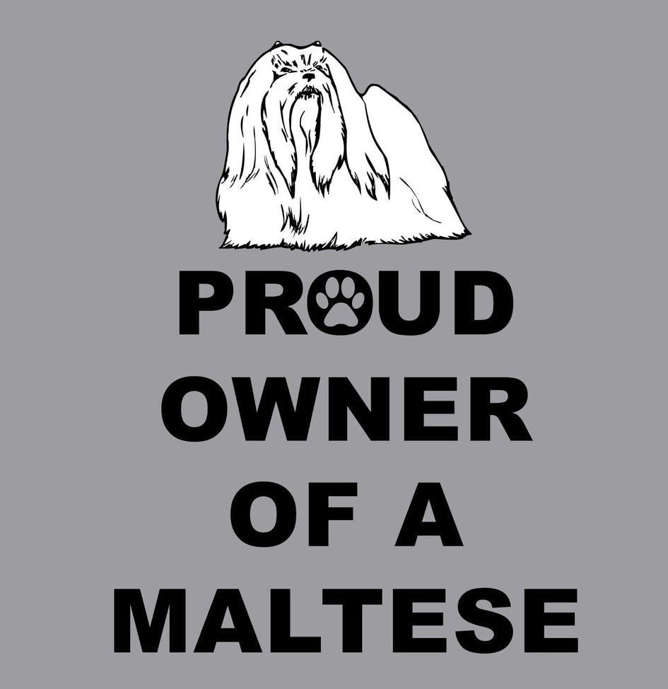 Maltese Proud Owner - Adult Unisex Crewneck Sweatshirt