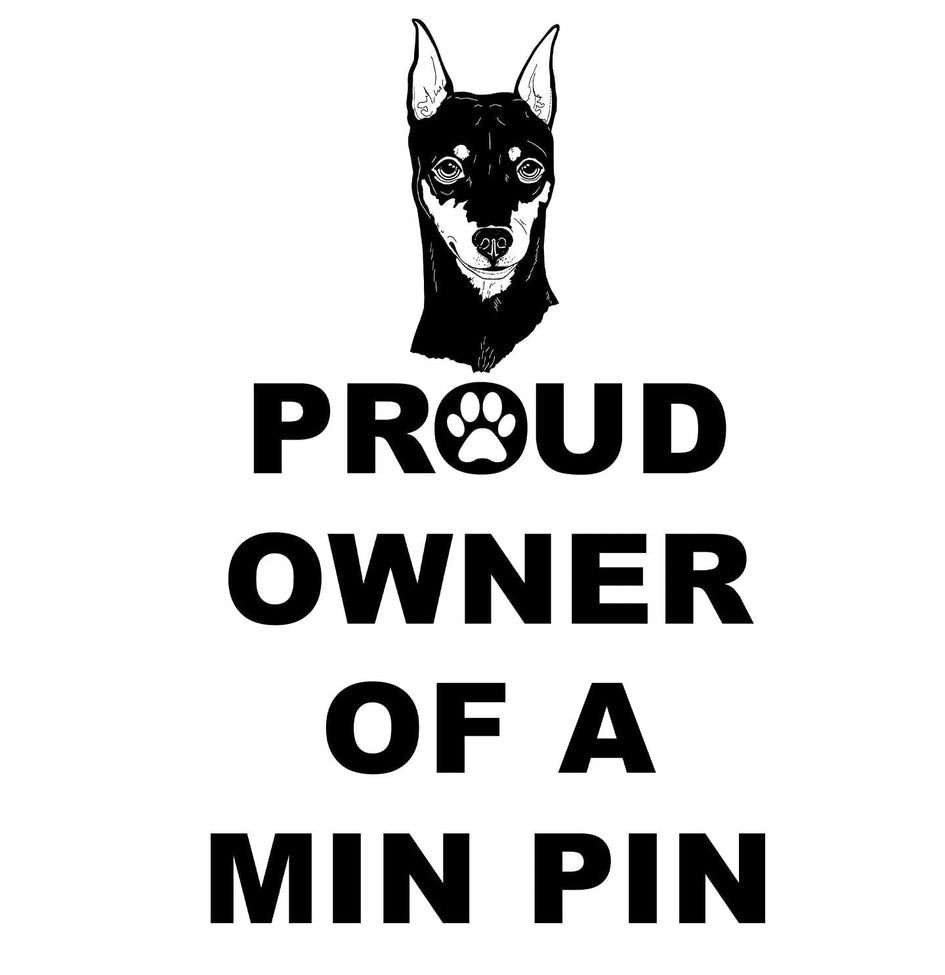 Miniature Pinscher Proud Owner - Women's V-Neck T-Shirt