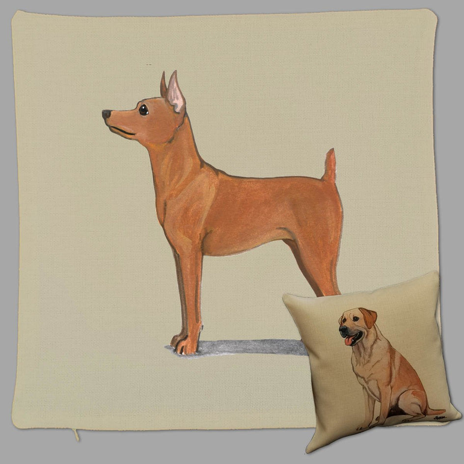 Miniature Pinscher Pillow Cover