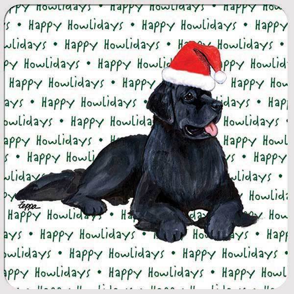 Newfoundland "Happy Howlidays" Coaster