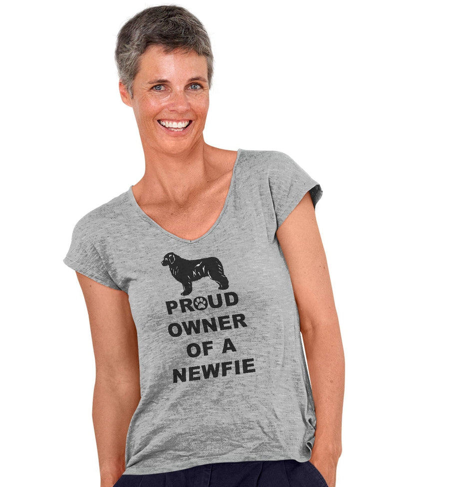Newfoundland Proud Owner - Women's V-Neck T-Shirt