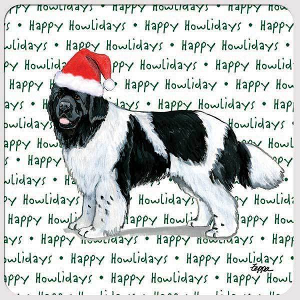 Newfoundland "Happy Howlidays" Coaster
