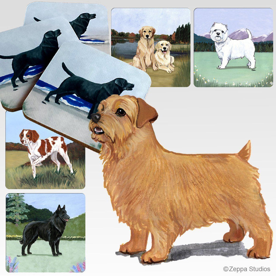 Norfolk Terrier Scenic Square Coaster