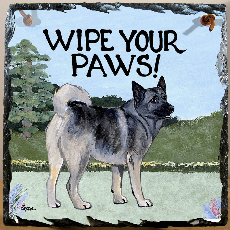Norwegian Elkhound Slate Sign