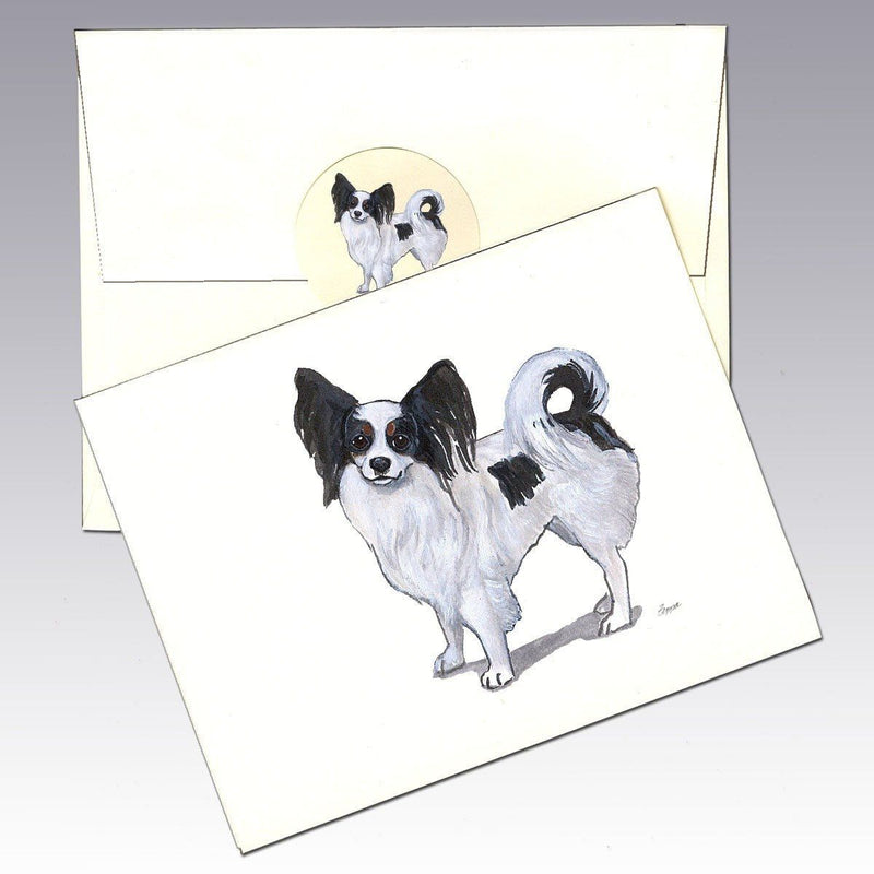 Papillon, Tri Color Note Cards