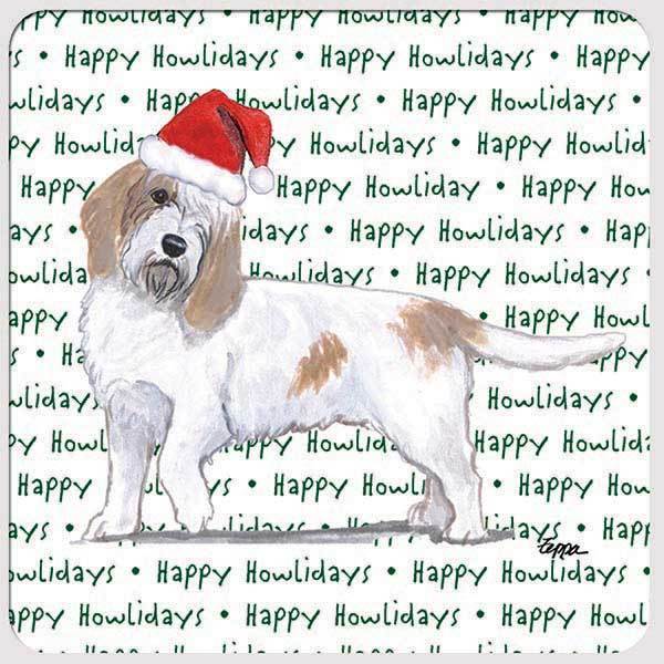 Petit Basset Griffon Vendeen "Happy Howlidays" Coaster