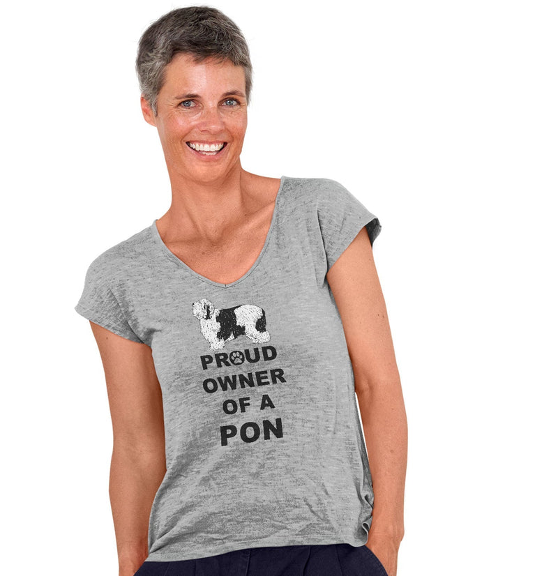 Polish Lowland Sheepdog Proud Owner - Women's V-Neck T-Shirt