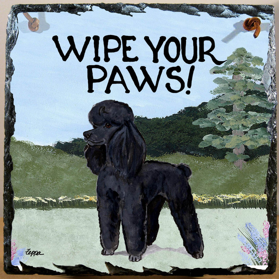Poodle Slate Sign