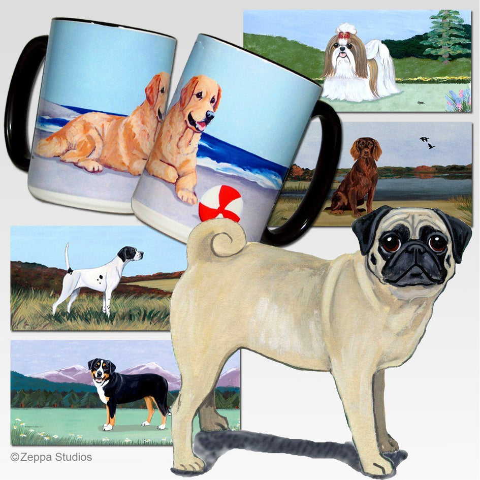 Pug Scenic Mug