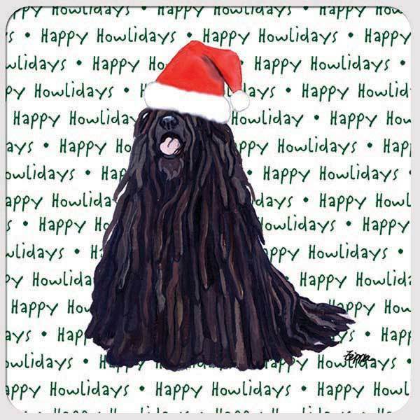 Puli "Happy Howlidays" Coaster