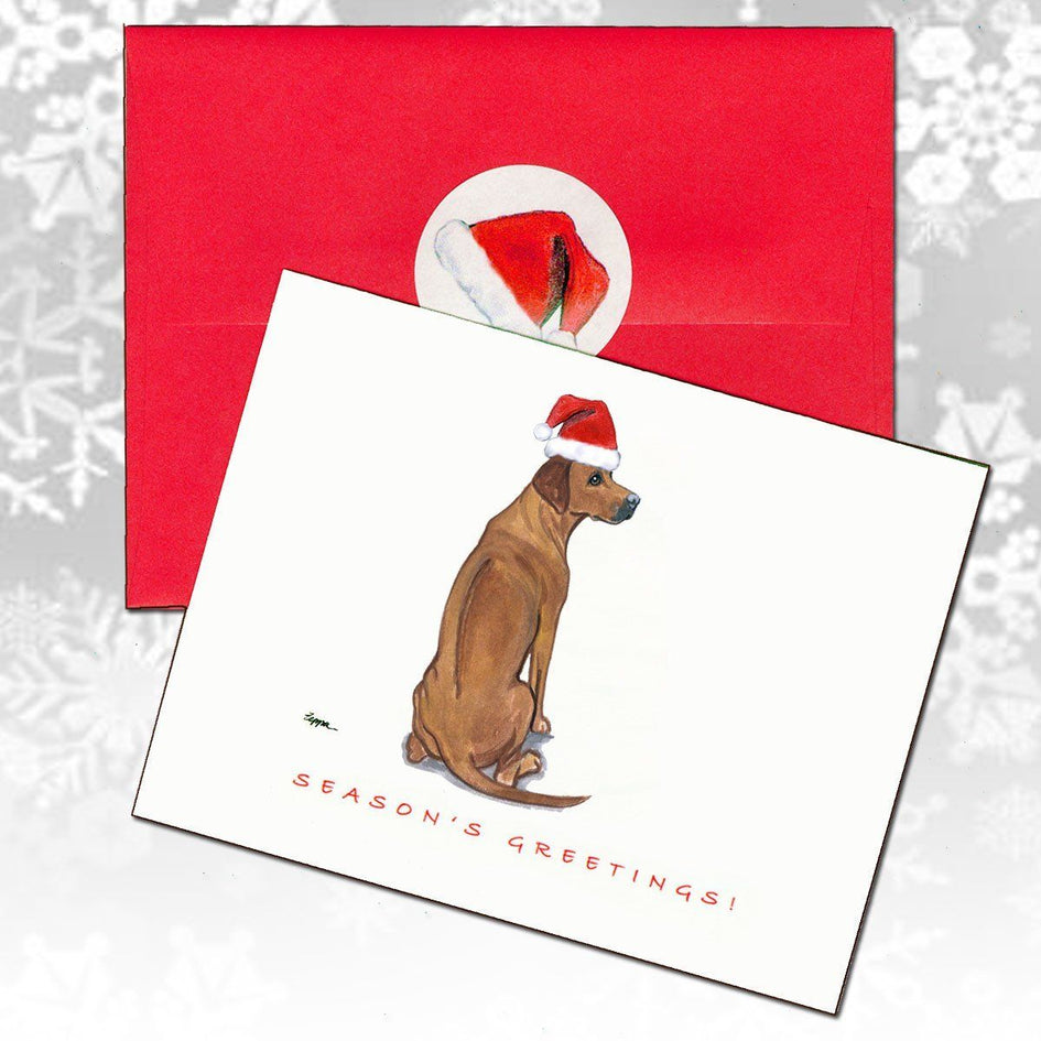 Rhodesian Ridgeback Christmas Note Cards