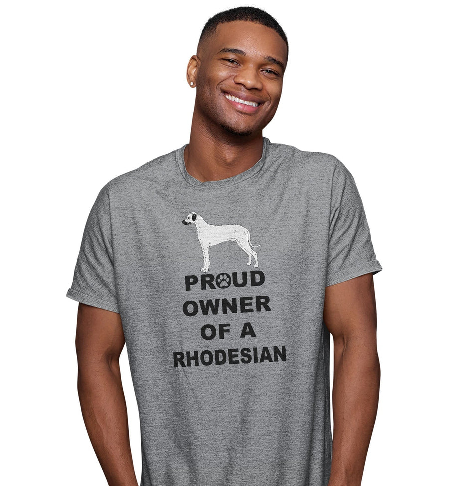 Rhodesian Ridgeback Proud Owner - Adult Unisex T-Shirt