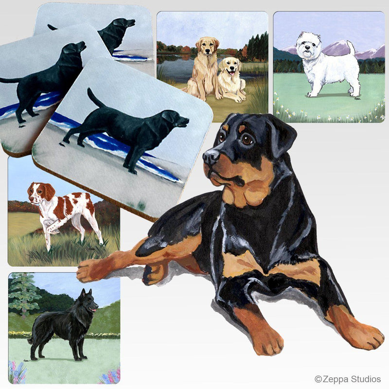 Rottweiler Scenic Square Coaster