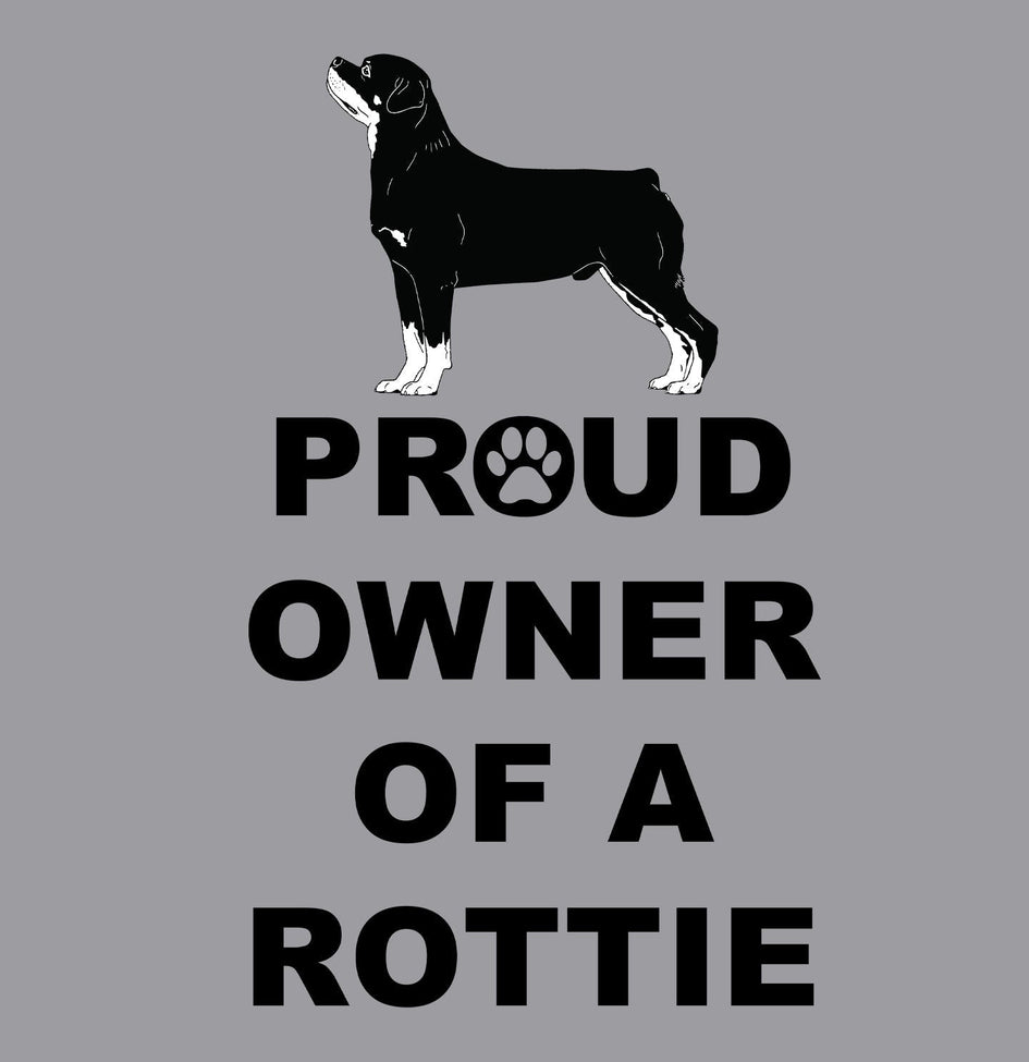 Rottweiler Proud Owner - Adult Unisex Hoodie Sweatshirt