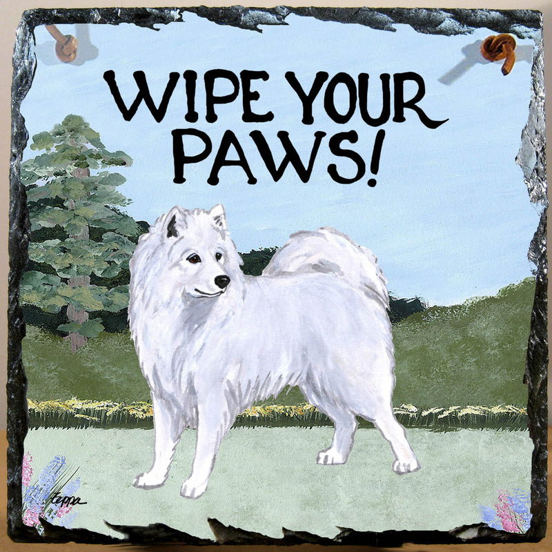 Samoyed Slate Sign