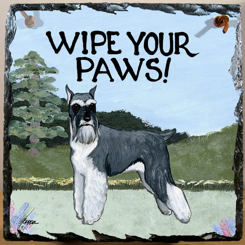 Schnauzer Slate Sign