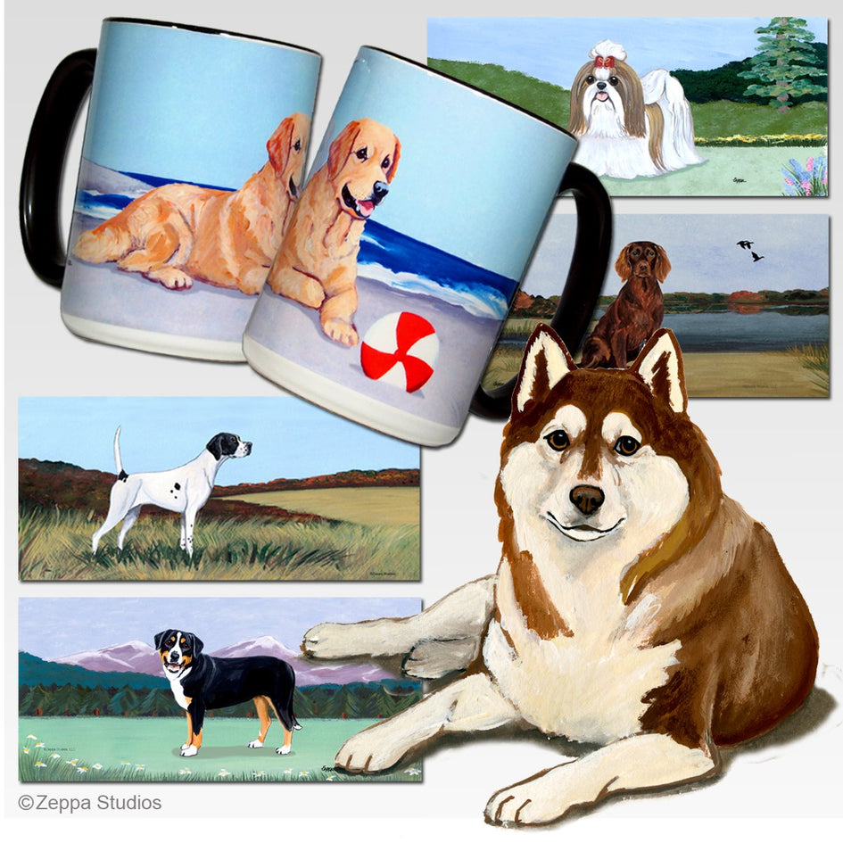 Siberian Husky Scenic Mug