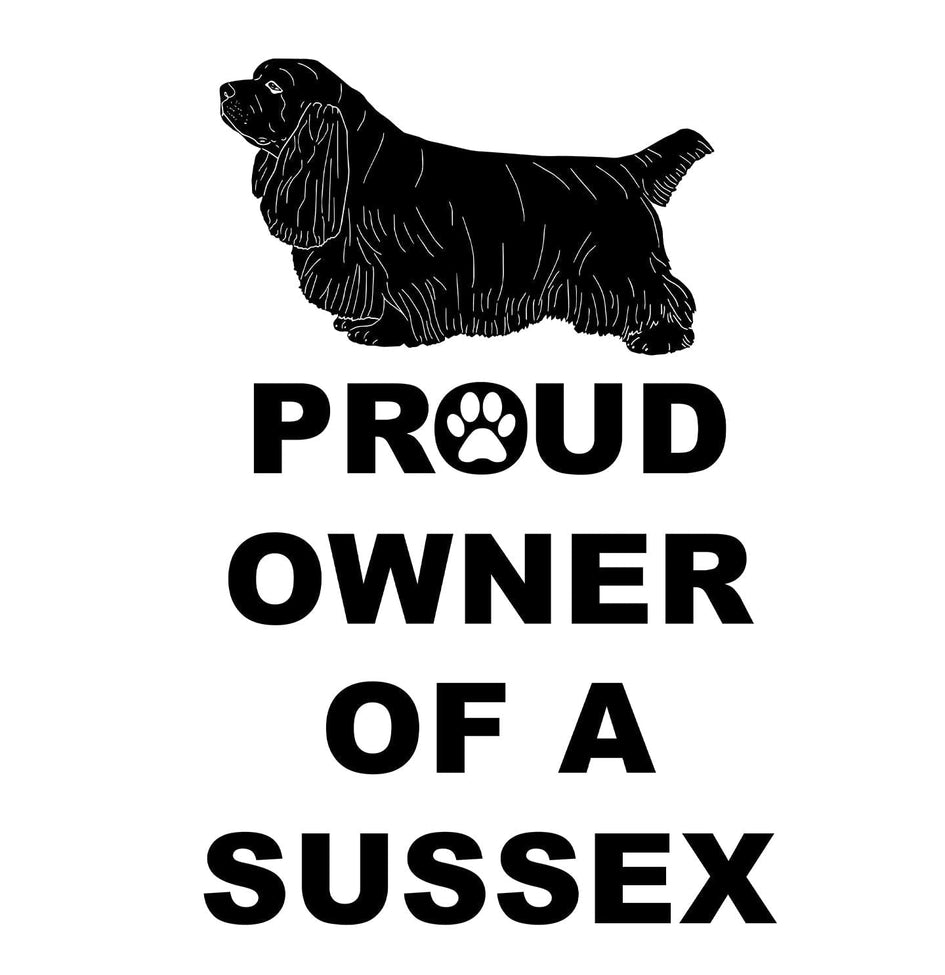 Sussex Spaniel Proud Owner - Women's V-Neck T-Shirt