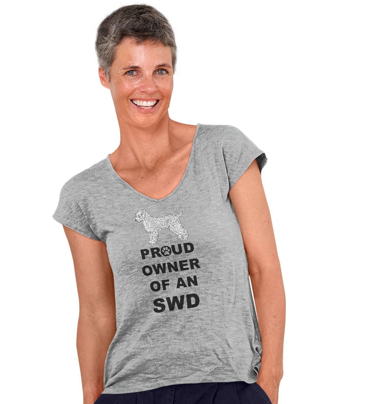 Spanish Water Dog Proud Owner - Women's V-Neck T-Shirt