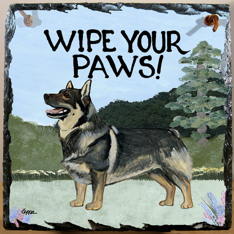 Swedish Vallhund Slate Sign