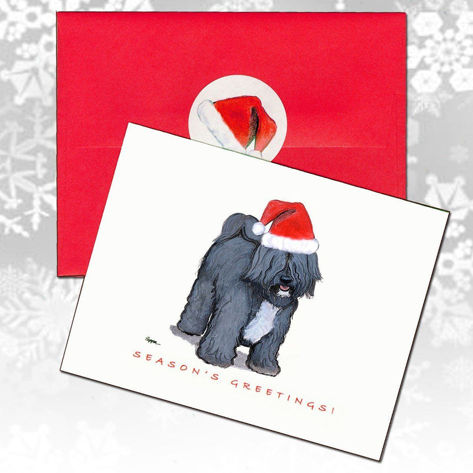 Tibetan Terrier Christmas Note Cards