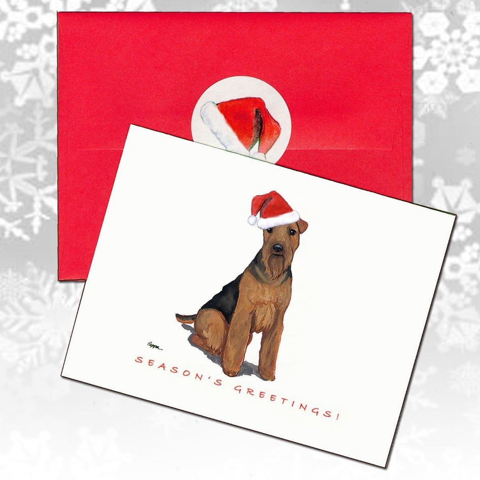 Welsh Terrier Christmas Note Cards