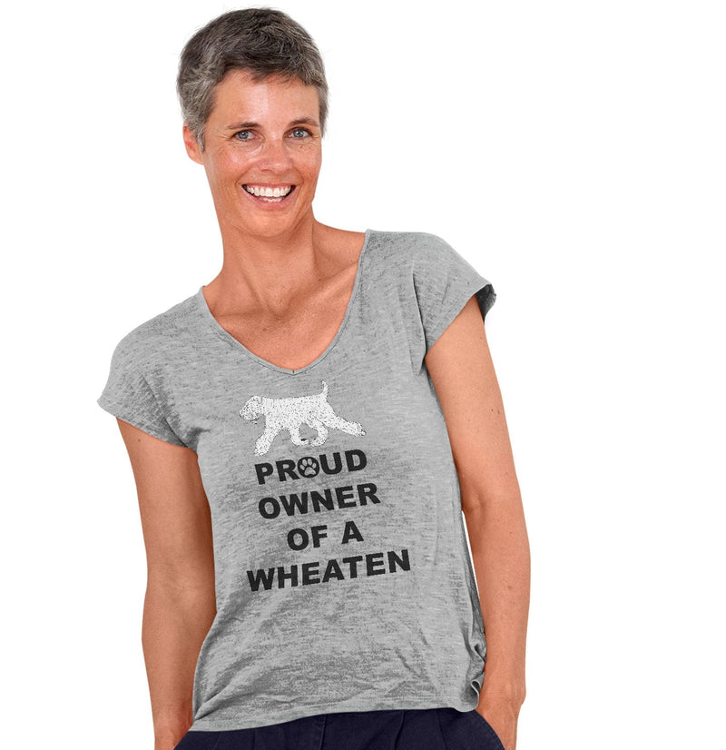 Soft Coated Wheaten Terrier Proud Owner - Women's V-Neck T-Shirt