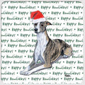 Whippet "Happy Howlidays" Coaster