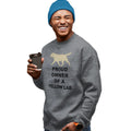 Yellow Labrador Retriever Proud Owner - Adult Unisex Crewneck Sweatshirt