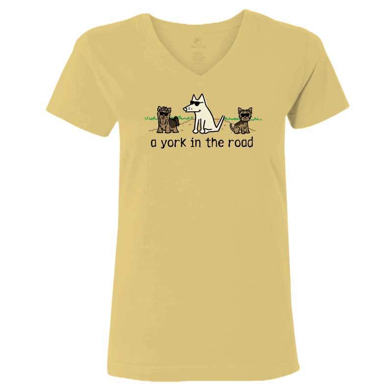 A York In the Road - Ladies T-Shirt V-Neck