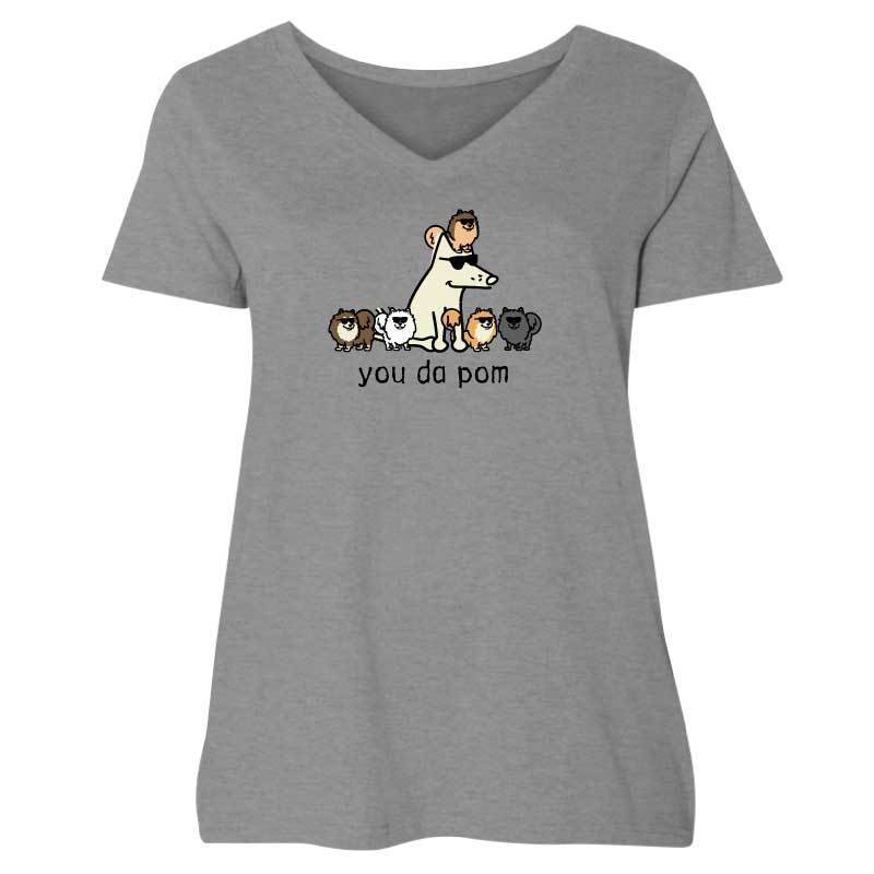 You Da Pom - Ladies Plus V-Neck Tee